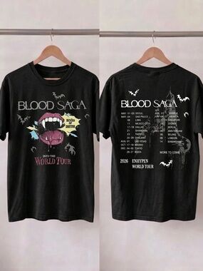Enhypen World Tour Blood Saga 2026 T-Shirt